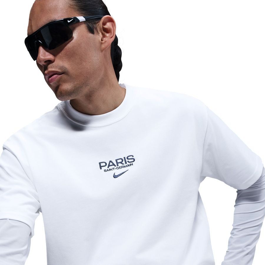 Paris Saint Germain T-Shirt Premium - White - Men's-SoccerKits Hub | Buy Soccer Jerseys Online